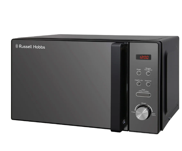 Russell Hobbs RHM2076B 20 Litre 800 W Black Digital Solo Microwave with 5 Power Levels