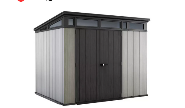 Keter Artisan 9 x 7ft Double Door Pent Outdoor Plastic Garden Shed